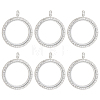 6Pcs Alloy Magnetic Locket Pendants FIND-ME0003-67P-1