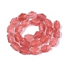 Cherry Quartz Glass Beads Strands G-Q608-11J-3