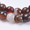 Natural Striped Agate/Banded Agate Beads Strands G-P364-04-6mm-3