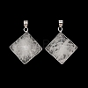 Natural Quartz Crystal Pendants G-H359-03P-01-1