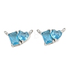 Brass Pave Cubic Zirconia Charms CU-CBA6A75-04P-09-1