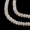 Rondelle Natural Rose Quartz Bead Strands G-Q446-21-3