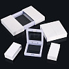 3 Bags 3 Styles Square Transparent PE Thin Film Suspension Jewelry Display Box CON-TA0001-38G-4