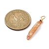 Electroplated Raw Rough Natural Quartz Crystal Copper Wire Wrapped Pendants PALLOY-JF02410-01-2
