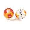 Transparent Glass Enamel Beads GLAA-P078-01A-08-2