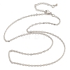 Brass Cable Chains Necklaces for Women NJEW-D302-47P-4