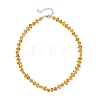 Natural Amber Chip Beaded Necklaces for Women NJEW-JN05862-4