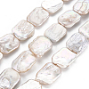 1 Strand Natural Keshi Pearl Beads Strands PEAR-PA0001-12-1