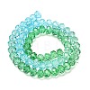 Transparent Painted Glass Beads Strands DGLA-A034-T6mm-A17-5