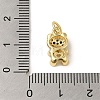 Brass Micro Pave Clear Cubic Zirconia Pendants KK-R162-004D-G-3