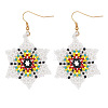 Bohemian Handmade Glass Seed Beads Dangle Earrings IE0673-5