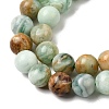 Natural Green Quartz Round Beads Strands G-Z127-A01-8mm-4