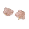 Natural Strawberry Quartz Pendants KK-D289-61G-02-2