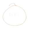 Brass Dapped Cable Chain Necklaces NJEW-JN03160-2