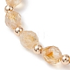 Natural Citrine Beads Bracelets BJEW-JB11223-3