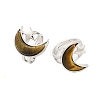 Moon & Star Natural Tiger Eye Adjustable Rings G-B085-18P-07-1