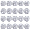 20Pcs Grey Cube Letter Silicone Beads 12x12x12mm Square Dice Alphabet Beads with 2mm Hole Spacer Loose Letter Beads for Bracelet Necklace Jewelry Making JX436V-1