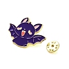 Halloween Theme Golden Alloy Brooches JEWB-U002-06J-3