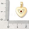 Brass Micro Pave Cubic Zirconia Pendants KK-Q030-02C-G-2