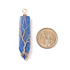 Natural Lapis Lazuli Big Pendants PALLOY-JF01557-01-4