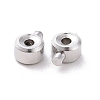 Anti-Tarnish Rhodium Plated 925 Sterling Silver Crimp Beads STER-D035-01P-3