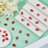 50Pcs Transparent Glass Pendants GLAA-DC0001-60-4