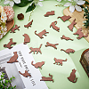 Unfinished Wood Cat Pendants for Painting Arts FIND-UN0007-66-4