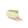 Brass Enamel Pendants KK-H523-01B-G-2