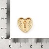 Brass Micro Pave Cubic Zirconia Slide Charms ZIRC-I068-05G-4