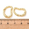 Hammered Brass Spring Gate Rings KK-CBA90BB-04G-3