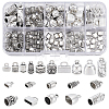 100Pcs 10 Style Tibetan Style Alloy Cord Ends TIBEP-PH0001-50-1