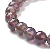 Natural Amethyst Beaded Stretch Bracelets X-BJEW-D446-B-47-3