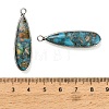 Dyed Synthetic Imperial Jasper Pendants GG-CBAA20A-06P-02-3