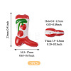 5Pcs Boot Baking Paint Glass Enamel  Beads LAMP-TADJ0001-08H-4