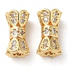 Brass Micro Pave Cubic Zirconia Beads KK-P239-33G-1