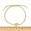 Summer 304 Stainless Steel Conch Shell Shaped Link Anklets AJEW-AN00794-4