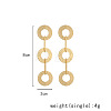 Iron Dangle Stud Earrings WGF3190-01-4