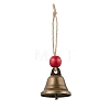 Iron Bell Pendant Decoration HJEW-JM02235-02-1