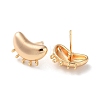 Brass Stud Earring Findings KK-A215-02G-2