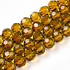 Baking Paint Transparent Glass Beads X1-DGLA-A035-T8mm-A05-1