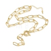 Brass Paperclip Chain Y Lariat Necklaces NJEW-H087-06D-G-4