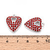 Alloy Rhinestone Pendants FIND-N008-12P-02-3