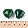 Natural Agate(Dyed & Heated) Heart Palm Stone G-Q021-04A-3