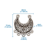 Tibetan Style Alloy Chandelier Components Links PALLOY-TA0001-21AS-7