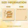 Wooden Commemorative Cards WOOD-WH0040-006-2