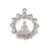 Buddhist 304 Stainless Steel Pendants SA-CBA4CE0-06P-1