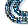 AB Color Plated Transparent Glass Beads Strands GLAA-T026-4x8mm-T03-3