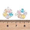 Brass Pave Colorful Cubic Zirconia Charms CU-CBA804C-07P-3