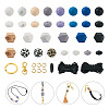 DIY Beaded Keychain Bracelet Making Kit DIY-TA0004-23-56