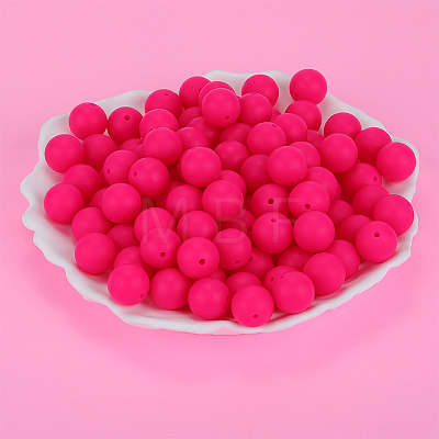 Round Silicone Focal Beads LS-SI-JX0046A-18-1